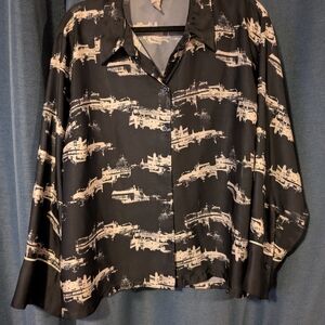 H&M Monochrome Patterned Shirt